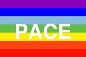 Peace flag by and courtesy of paceebene.org